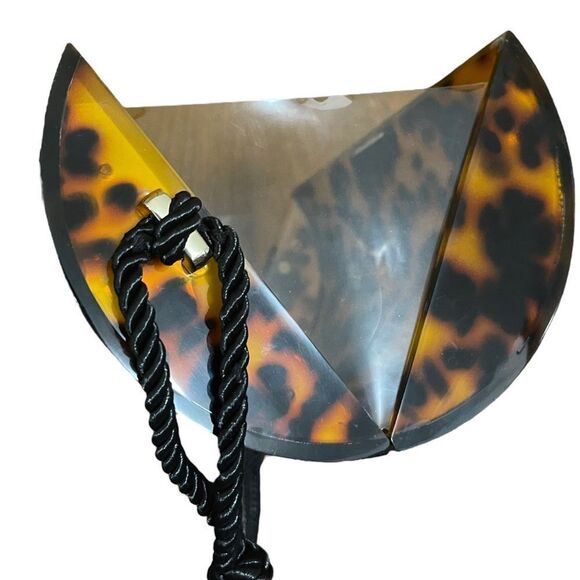 NWT ZARA Tortoiseshell Acrylic Hinged Shoulder Bag - Picture 6 of 12